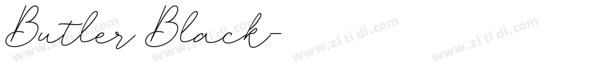Butler Black字体转换